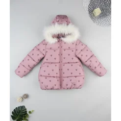 Abrigo acolchado niña rosa Minnie