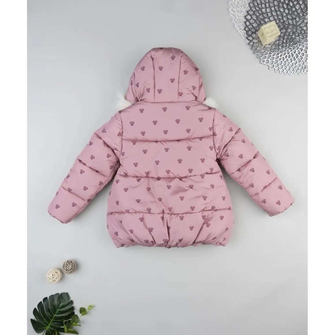 Abrigo acolchado niña rosa Minnie