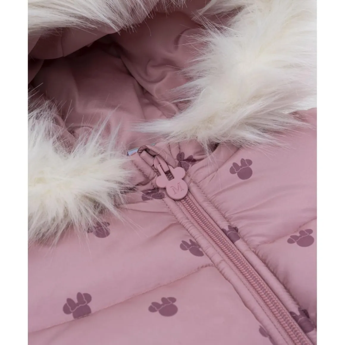Abrigo acolchado niña rosa Minnie
