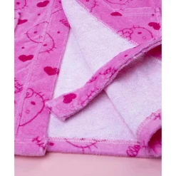 Albornoz de niña Hello Kitty en algodón rizo