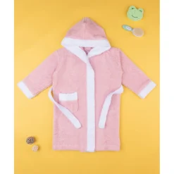 Albornoz niña de felpa con capucha