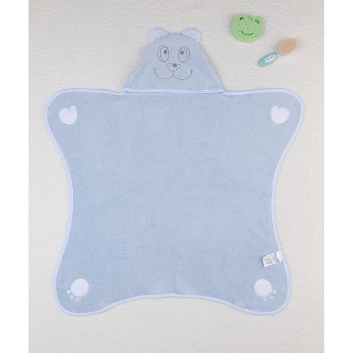 Albornoz para recién nacido con osito