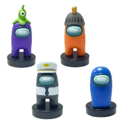 Among Us - Pack 4 figuras con sellos (varios modelos)