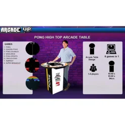 Arcade1Up - Mesa de juegos recreativa Multijugador Pong Arcade Table
