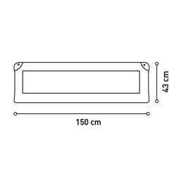Asalvo - Barrera de cama estándar 150 cm London