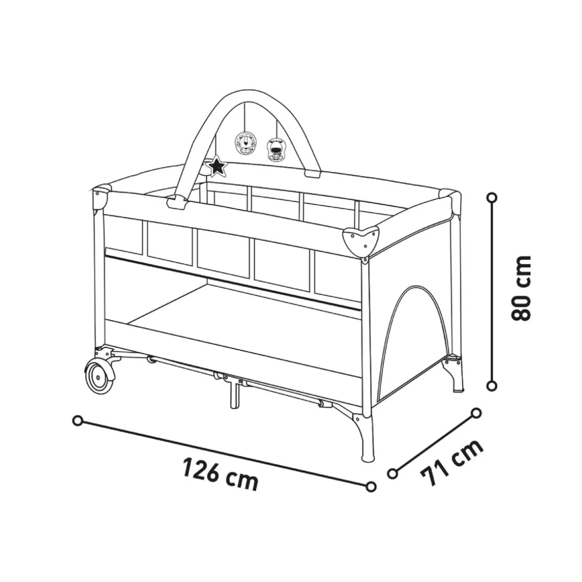 Asalvo - Cuna de Viaje Complet Duo Buho