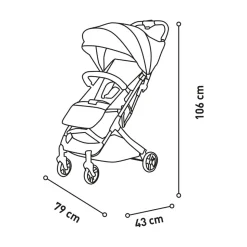 Asalvo - Silla de Paseo Amsterdam Negra