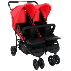 Asalvo - Silla de Paseo Gemelar Dinamic Rojo