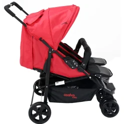 Asalvo - Silla de Paseo Gemelar Dinamic Rojo
