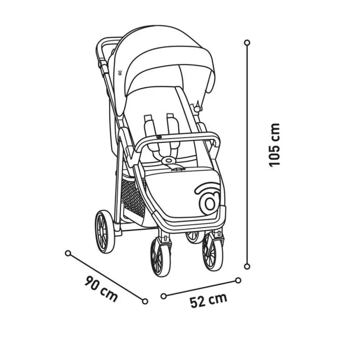 Asalvo - Silla de paseo Ness 2 hasta 22 kg
