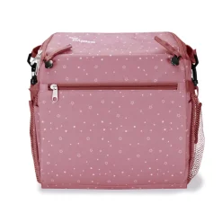 Asalvo - Trona de viage-Bolso Hummus Estrellas Rosa
