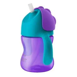 Avent - Taza con pajita 200ml lila