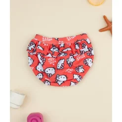 Bañador antifugas para niña – Hello Kitty coral