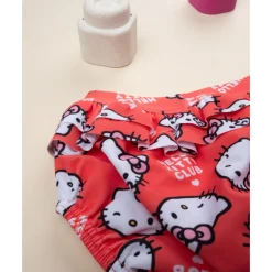 Bañador antifugas para niña – Hello Kitty coral
