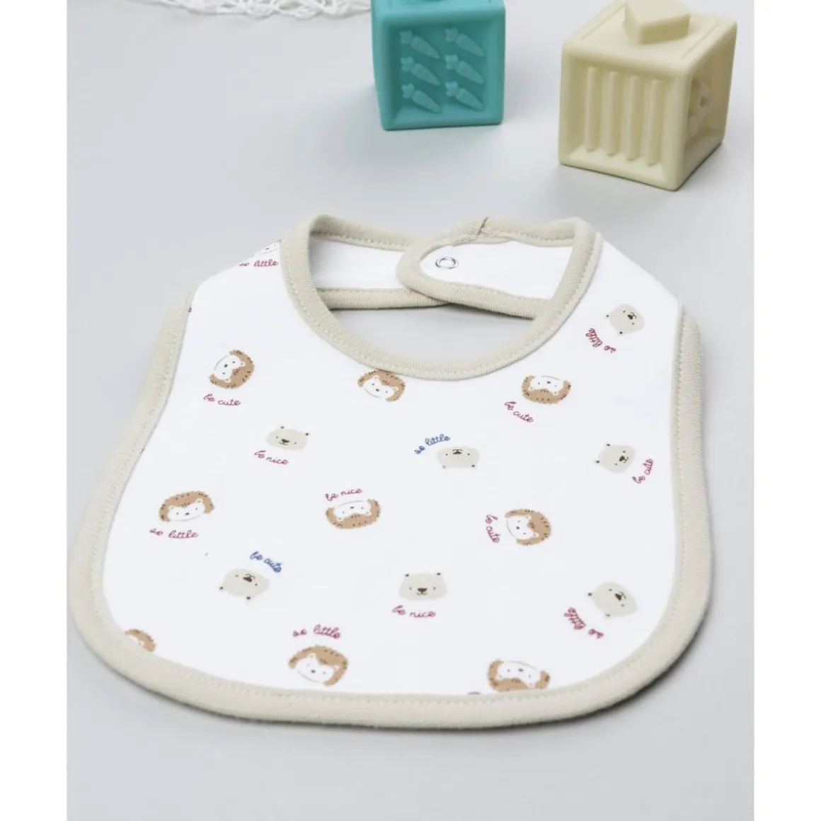 Babero bebé Savana beige