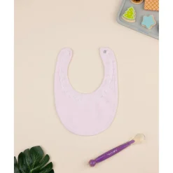 Babero rosa para niña