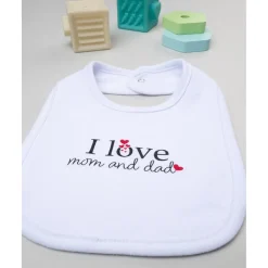 Babero Unisex Blanco 