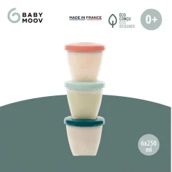 Babymoov - 6 Recipientes Babybols 250 ml