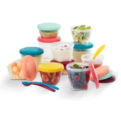 Babymoov - 12 Recipientes Babybols (3 x 120ml / 3 x 180ml / 6 x 250ml) + 3 Cucharas