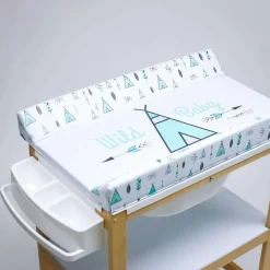 Bañera de Madera Natural Sobrebidé Tipys Mint