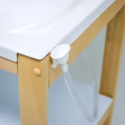 Bañera de Madera Natural Sobrebidé Tipys Mint