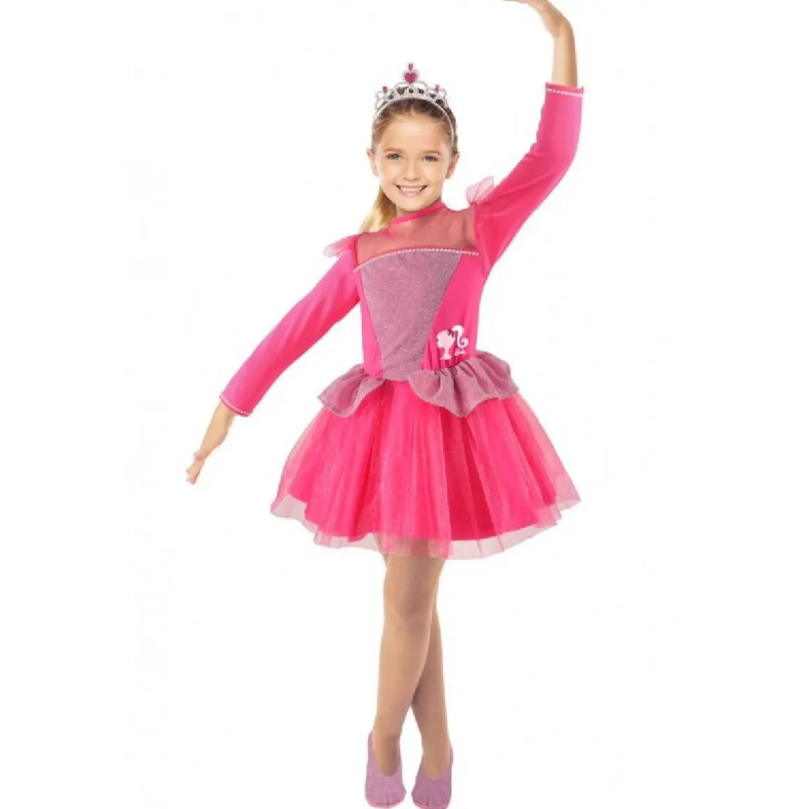Barbie - Disfraz de princesa bailarina 4-5 años (98 cm)
