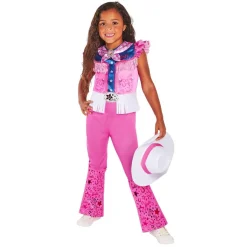 Barbie - Disfraz infantil Barbie Cowgirl 9-10 años