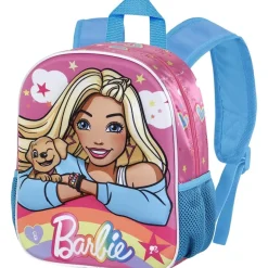 Barbie - Mochila preescolar 3D rosa 8.5L ㅤ
