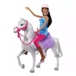 Barbie - Muñeca equitación con caballo