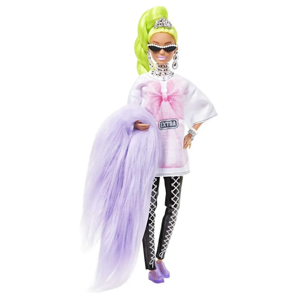 Barbie - Muñeca Extra - Pelo verde neón