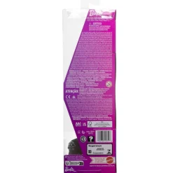 Barbie - Muñeca Fashionista con vestido asimétrico y accesorios de moda ㅤ