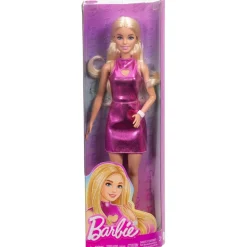 Barbie - Muñeca Vestido Rosa Metalizado