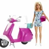 Barbie - Muñeca y moto scooter