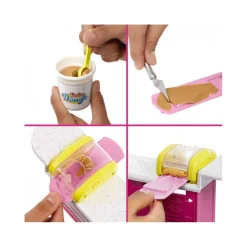 Barbie - Playset muñeca Malibú con pastelería