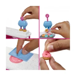 Barbie - Playset muñeca Malibú con pastelería