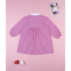 Bata escolar rosa de niña Minnie