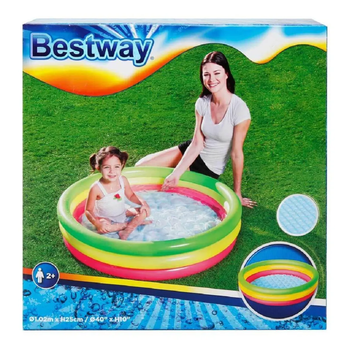 BestWay - Piscina hinchable infantil Summer multicolor