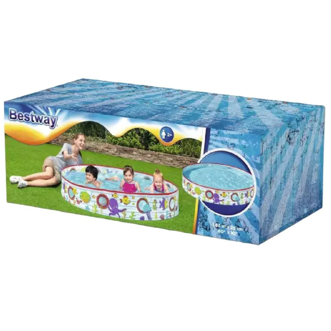 BestWay - Piscina infantil hinchable Mundo Submarino