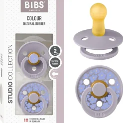 Bibs - Pack 2 chupetes Colour + 6 meses - Jasmine Fossil Grey