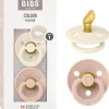 Bibs - Pack 2 chupetes Colour 0-6 meses - Ivory/Blush