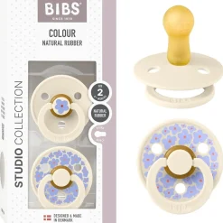 Bibs - Pack 2 chupetes Colour + 6 meses - Jasmine Ivory Mix