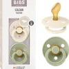 Bibs - Pack 2 chupetes Colour 6-18 meses - Ivory/Sage
