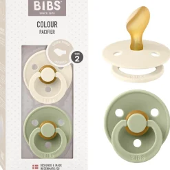 Bibs - Pack 2 chupetes Colour 6-18 meses - Ivory/Sage