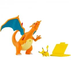 Bizak - Pokemon - Set electrónico Charizard vs Pikachu con luces, sonidos y movimientos únicos ㅤ
