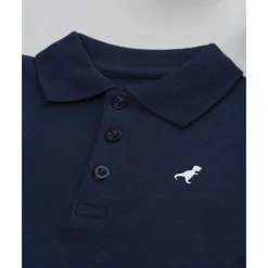 Body azul manga larga para niño