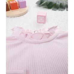 Body costilla niña rosa