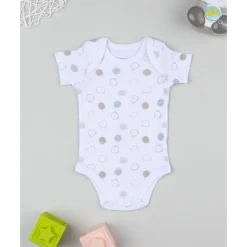 Body de manga corta para bebé con estampado de ositos
