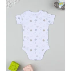 Body de manga corta para bebé con estampado de ositos