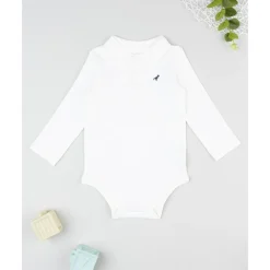Body infantil blanco con bordado
