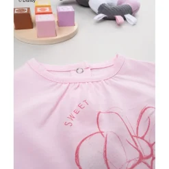 Body orgánico bebé rosa